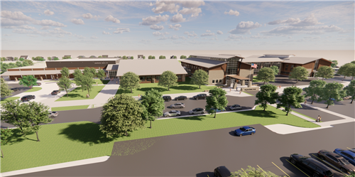 Architect rending of new WMS school site